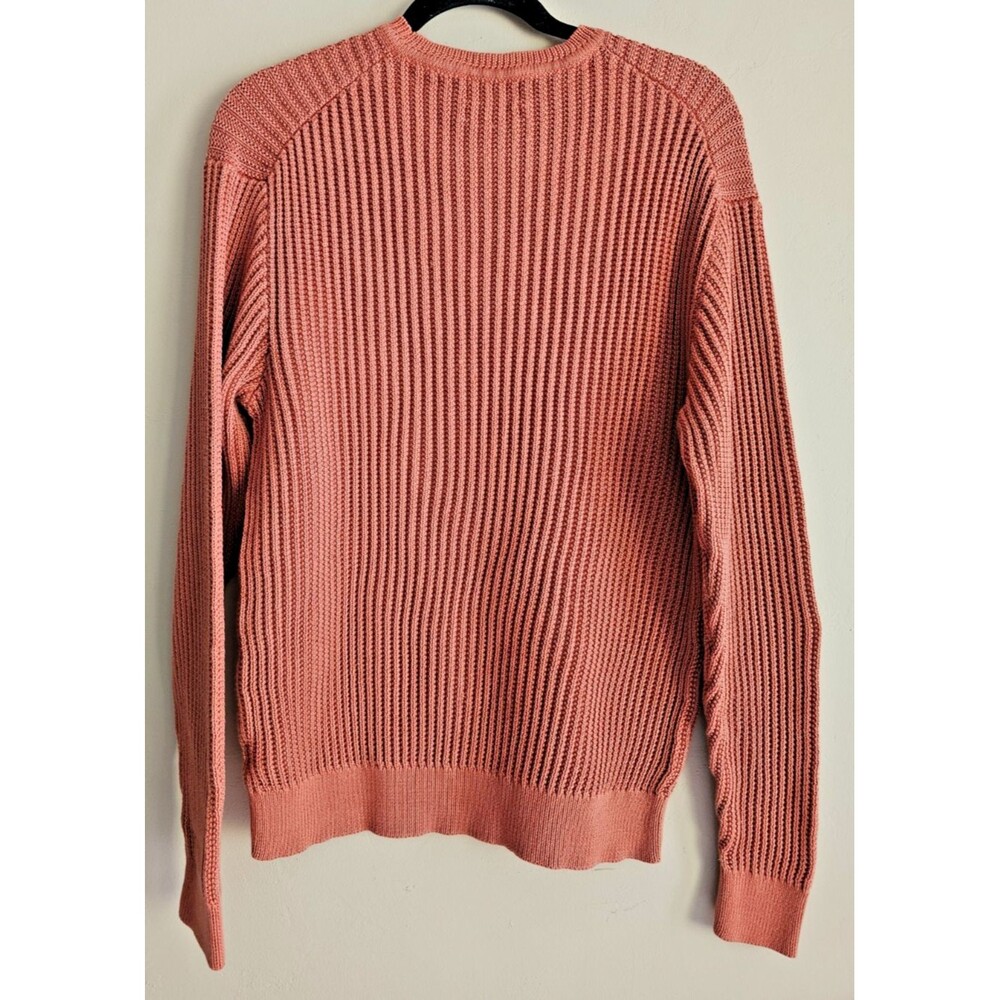 TALBOTS MEN'S 100% MERCERIZED PIMA COTTON CREW NECK PULLOVER SWEATER Size M to L - Picture 2 of 3